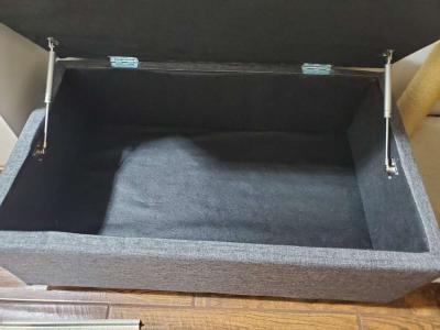 small sofa with rectangular storage ottoman - Thumbnail 4