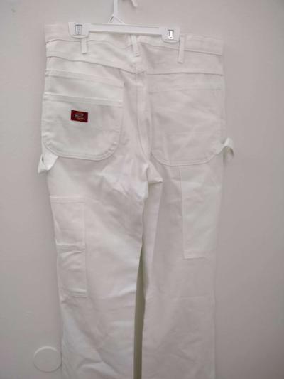 Dickies White Relaxed Fit Carpenter Jeans MENS SIZE 3232 - Thumbnail 3