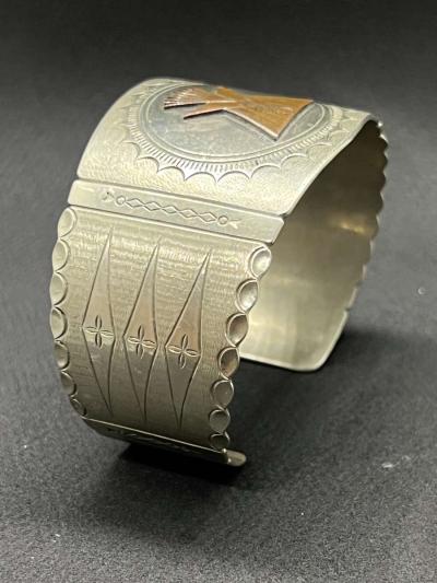 Collectable Old  Authentic Eygptian Sliver Plated Bangle - Thumbnail 4