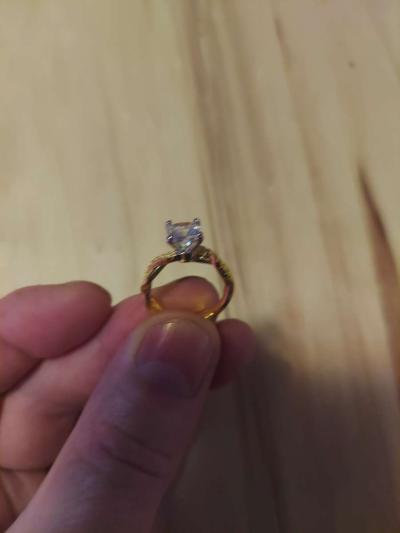 This is 14 Kgold over Sterling silver Its OK Size six - Goodrich, Texas