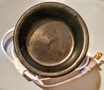 Black Wax Warmer with White Plug - Thumbnail 2