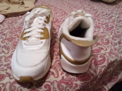 7 Y GoldWhite Nike Flyease - Thumbnail 2