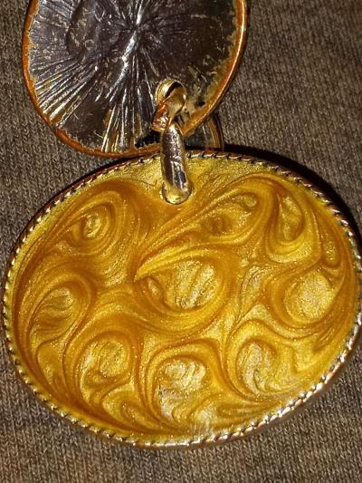 2 Oval Shape Stones Pendants - Thumbnail 4