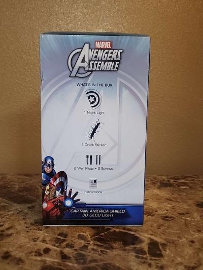 Captain America Night Light Wall Decor Marvel Brand - Thumbnail 4