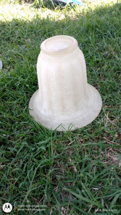 Small tan spotted light fixture dome - Greenville, Texas