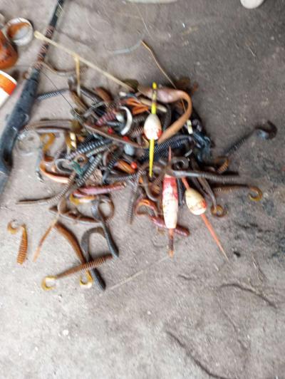 old boat parts and fishing poles and tackle - Thumbnail 3