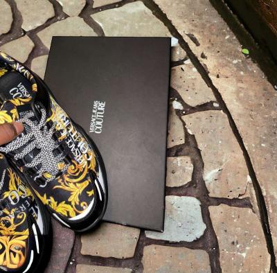 mens size 10 luxury Versace sneakers