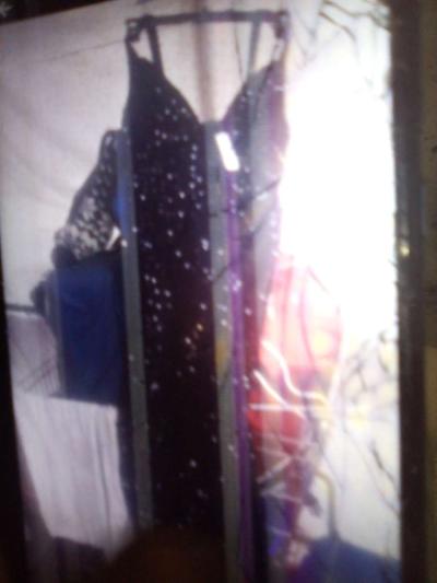 BLACK SPARKLING DRESS - Thumbnail 3