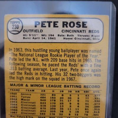 pete rose topps 1968 card - Thumbnail 5