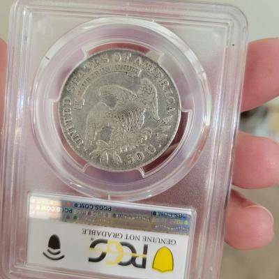 1830 large 0 capped bust half dollar - Thumbnail 5