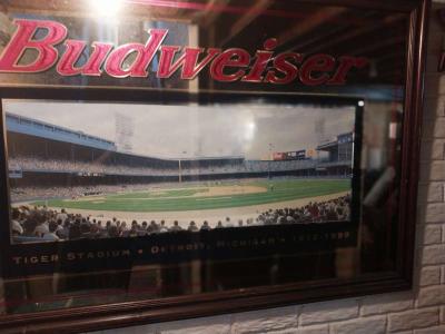 tiger stadium Detroit mi 1912 1999 Budweiser mirror - Thumbnail 4