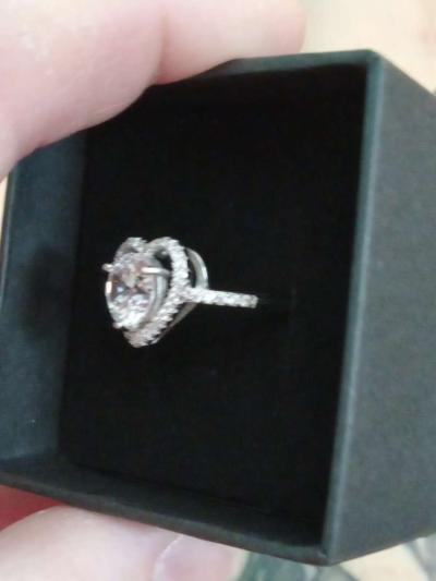 Sterling silver heart promise ring - Thumbnail 2