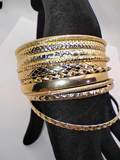 woman bangle bracelet set - Thumbnail 4