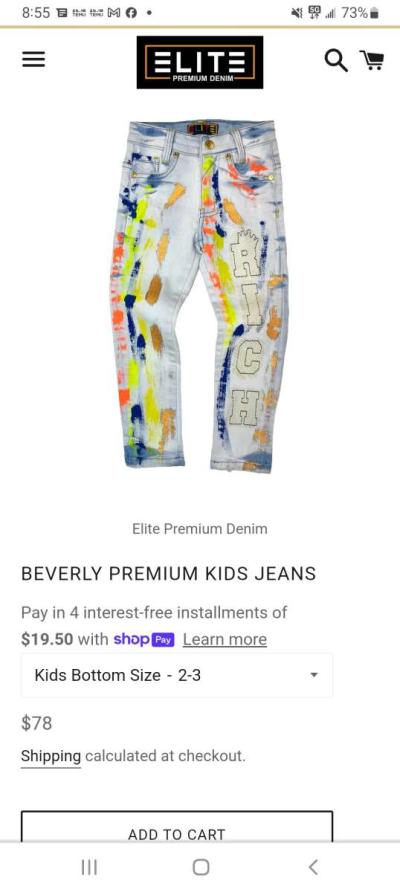 Brand New Elite style Jeans size 5 - Thumbnail 5