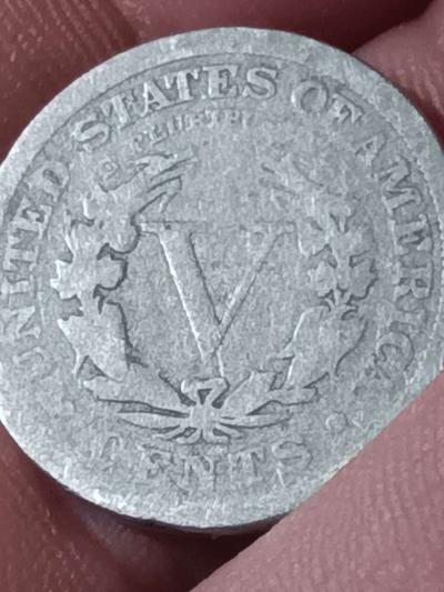 1910 5cent piece - Thumbnail 2