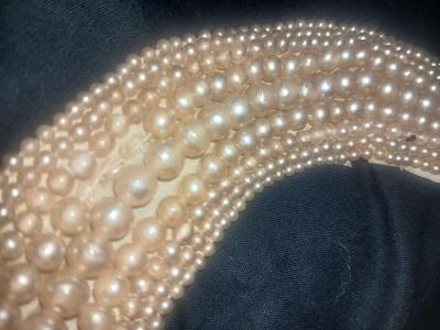vintage pearl beaded collar necklace - Thumbnail 2
