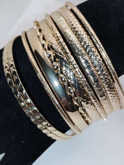 woman bangle bracelet set - Thumbnail 3