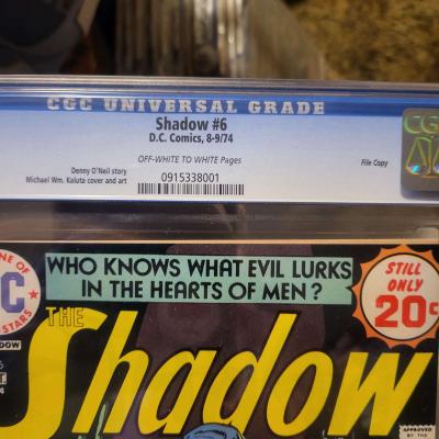 The Shadow no6 9pt6 CGC File Copy - Thumbnail 3