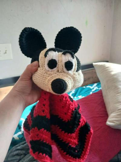 Handmade mickey mouse baby lovie