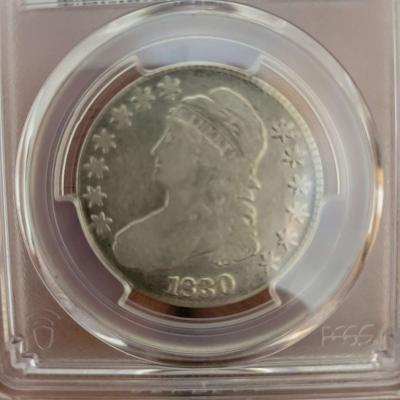 1830 large 0 capped bust half dollar - Thumbnail 3