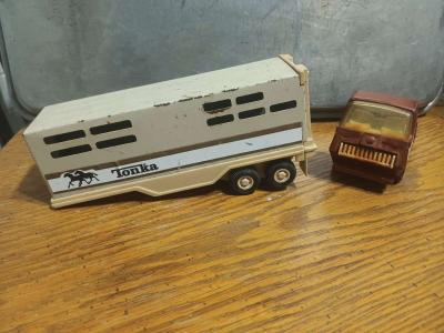 Tonka Truck with horse trailer - Thumbnail 4