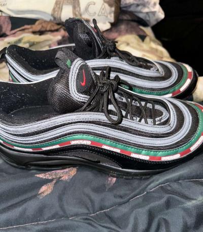 mens size 10 black Nike Air Max 97 Undefeated - Thumbnail 2
