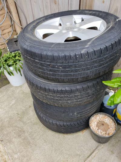 17 inch rin and tires 4 pcs - Thumbnail 3