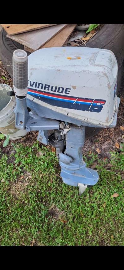 6hp Evinrude tiller motor - Thumbnail 3