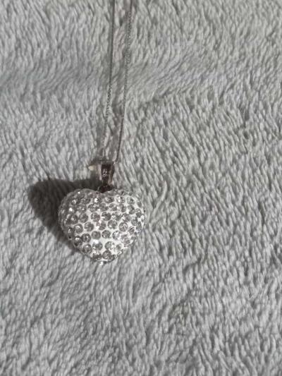 micro puffed heart pendant - Thumbnail 2