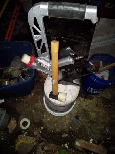 hardwood floor nailer w a case of nails