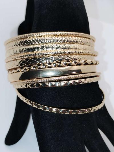 woman bangle bracelet set - Thumbnail 2