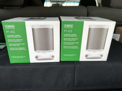 Flexson Illuminated Speaker Stands for Sonos Play1 with USB