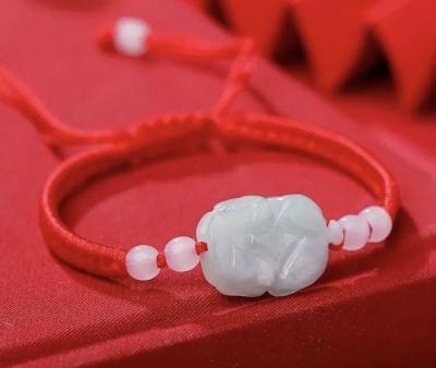 red string jade jadeite pi Xiu dragon - Thumbnail 3