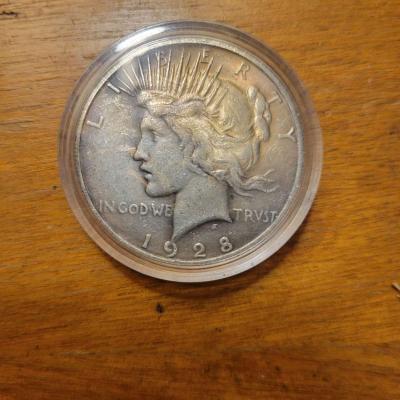 rare date 1928 s peace dollar silver