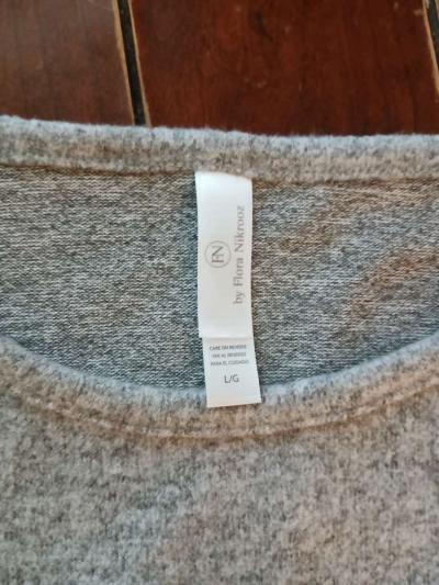 Flora Nikrooz Women 2 Piece Gray Pajama SZ Size L - Thumbnail 6