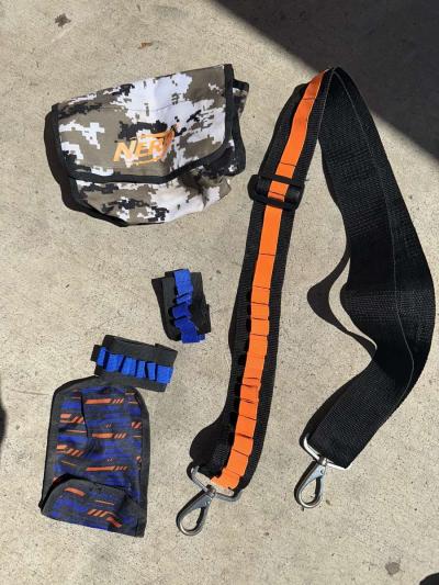 Bunch of Nerf Guns Ammo Gear and a Nerf Shelf - Thumbnail 6