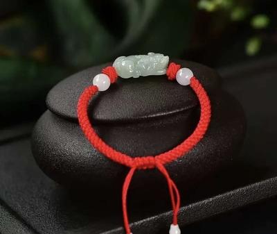 red string jade jadeite pi Xiu dragon - Thumbnail 5