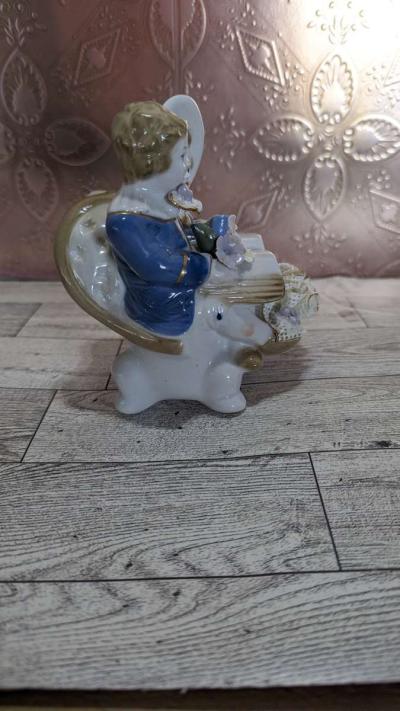 Antique Boy and Girl Reading a Large Bible Book - Thumbnail 5