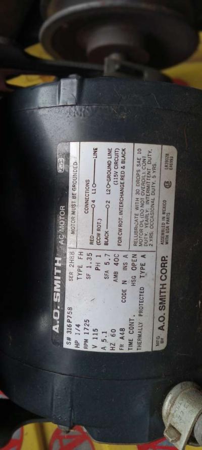A  O  SMITH ELECTRIC MOTOR - Thumbnail 3