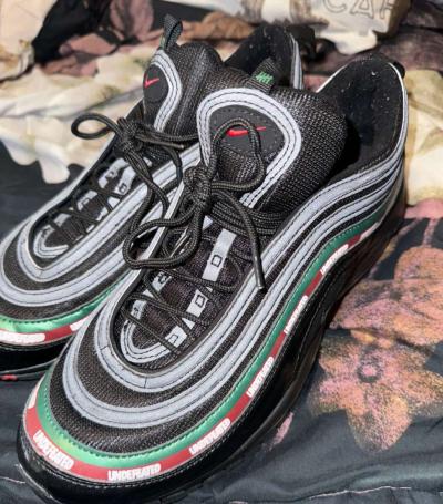 mens size 10 black Nike Air Max 97 Undefeated - Thumbnail 3