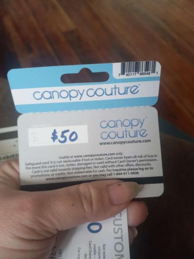 canopy couture 60 dollar gift card - Thumbnail 2