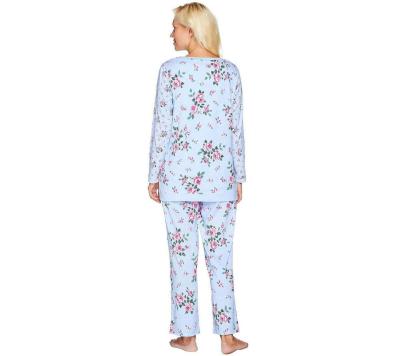Carole Hochman full Sleeve Top and Wide Leg Crop Pant Sleep - Thumbnail 2