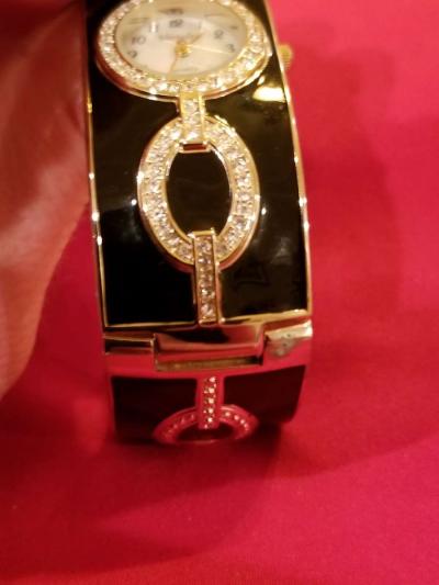 Versales Womens Black and Gold plated watch - Thumbnail 2