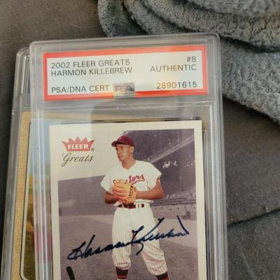 harmon killebrew signed baseball card - Thumbnail 2
