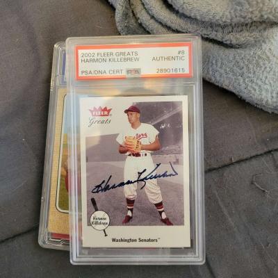 harmon killebrew signed baseball card - Thumbnail 3