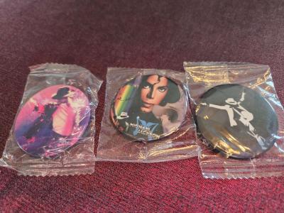RARE Collectible Michael Jackson Pins - Thumbnail 2