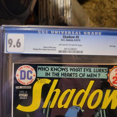 The Shadow no6 9pt6 CGC File Copy - Thumbnail 2