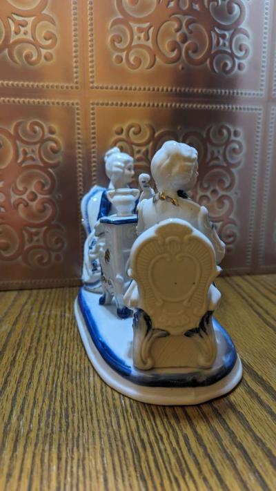 Vintage Victorian Man and Woman Playing a Violin and a Piano - Thumbnail 5