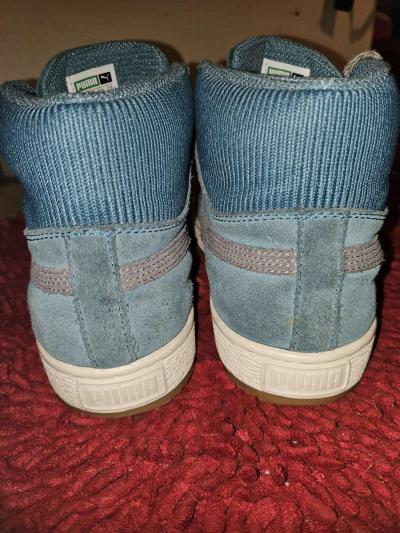 womens PUMA suede sneakers blue green size 7 - Thumbnail 3