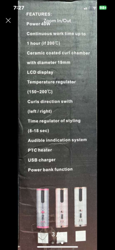 wireless usb hair curler - Thumbnail 3